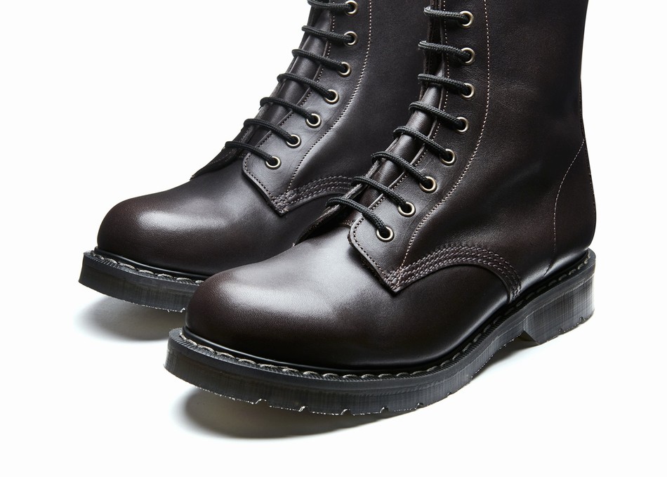 Men Solovair 8 Eye Derby Boots Brown | S8-551-BNG-G-040