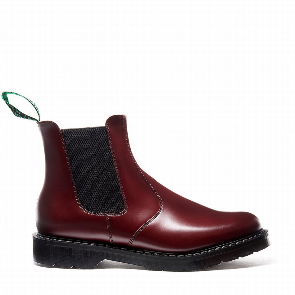 Women Solovair Hi-Shine Dealer Boots Red | S0-900-OX-G-030