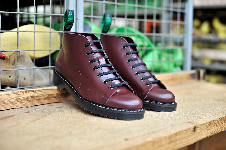 Women Solovair Hi-Shine Monkey Boots Red | S7-116-OX-G-030