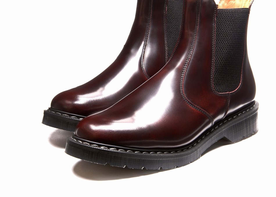 Women Solovair Rub-Off Dealer Boots Burgundy | S0-900-BUR-G-030